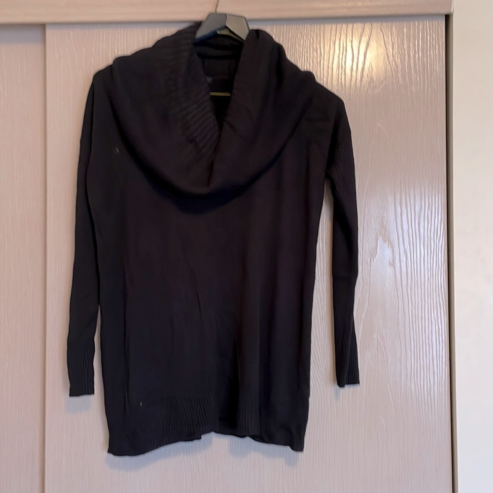 Cowl neck black sweater